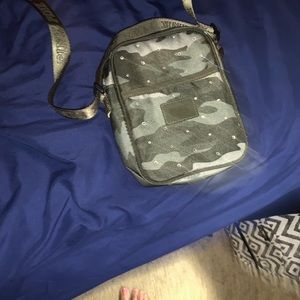 Vs pink camouflage crossbody bag